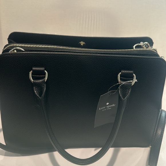 NWT Kate Spade Leather Mulberry Street Crossbody Handbag W/ three compartments. - Picture 12 of 13